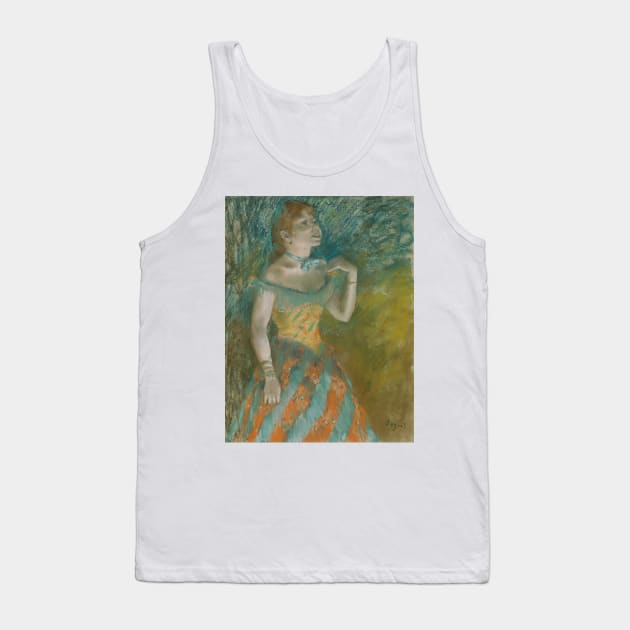 The Singer in Green by Edgar Degas Tank Top by Classic Art Stall